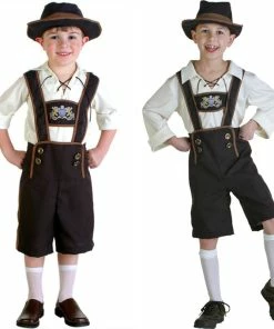Zhomecos Official Store Couple Halloween Costume Family Oktoberfest Lederhosen With Suspenders Costume For Man Woman Kid Couples Halloween Costumes Party Size S M L XL XXL