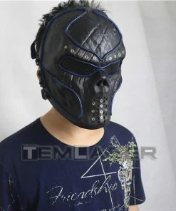 Tem-laser Technology Co., Ltd Fashion Red Laser Mask Luminous Light Up Laserman Face Mask Laser Show Halloween Masks For Laser Stage Dancer Party Supplies