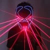 Tem-laser Technology Co., Ltd Fashion Red Laser Mask Luminous Light Up Laserman Face Mask Laser Show Halloween Masks For Laser Stage Dancer Party Supplies