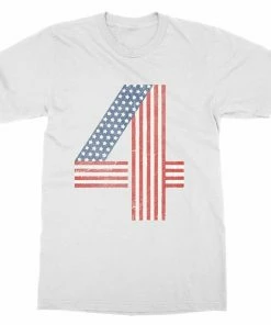 Onlineamericanstore Four T-Shirt July 4th Independence Patriot USA United States America Firework