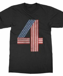 Onlineamericanstore Four T-Shirt July 4th Independence Patriot USA United States America Firework