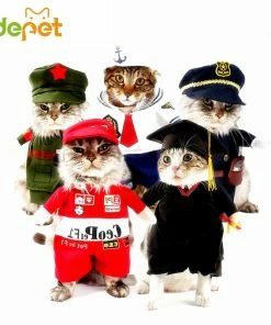 Idepet Hom'e Store Funny Cat Clothes Sex Nurse Suit Clothing Costume For Cats Cool Christmas Halloween Costume Pet Clothes Suit For Cat XS-2XL 27S1 Halloween Pets Accessories