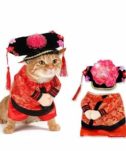 SUNNY & BUSH Halloween Pets Accessories Funny Chinese Princess Cosplay Clothes For Cats Halloween Costume For Dogs Xmas Suit Cat Clothing Dog Outfit Pet Apparel