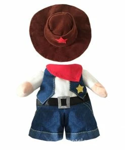 SUNNY & BUSH Halloween Pets Accessories Funny Pet Costume Cowboy Cosplay Suit For Cats Halloween Christmas Clothes For Dogs Party Dressing Up Dog Clothing Cat Apparel