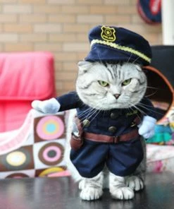 Colpet Store Halloween Pets Accessories Funny Pet Costumes Cat Dog Cosplay Suit Halloween Christmas Nurse Policeman Uniform Clothing Puppy Hat Suits Party Dressing Up