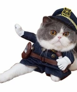 Colpet Store Halloween Pets Accessories Funny Pet Costumes Cat Dog Cosplay Suit Halloween Christmas Nurse Policeman Uniform Clothing Puppy Hat Suits Party Dressing Up