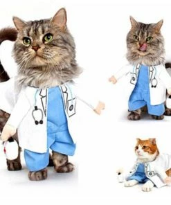 Colpet Store Halloween Pets Accessories Funny Pet Costumes Cat Dog Cosplay Suit Halloween Christmas Nurse Policeman Uniform Clothing Puppy Hat Suits Party Dressing Up