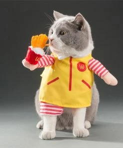 SUNNY & BUSH Funny Pet Costumes Waiter Cosplay Role Play Suit Clothing Halloween Christmas Clothes For Puppy Dogs Costume For A Cat Halloween Pets Accessories