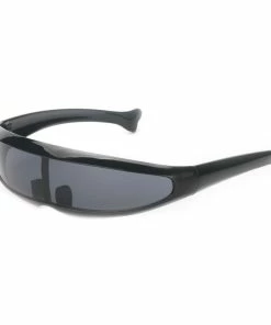 Ocean Line Official Store Futuristic Narrow Cyclops Sunglasses UV400 Personality Mirrored Lens Costume Eyewear Glasses Funny Party Mask Decoration Halloween Mask