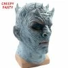 BoCool Store Game Of Thrones Halloween Mask Night's King Walker Face NIGHT RE Zombie Latex Mask Adults Cosplay Throne Costume Party Mask