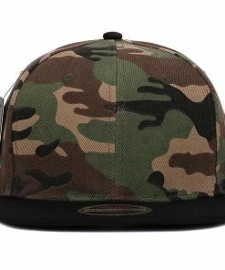 HATLANDER Official Store Baseball Caps HATLANDER Camouflage Snapback Polyester Cap Blank Flat Camo Baseball Cap With No Embroidery Mens Cap And Hat For Men And Women