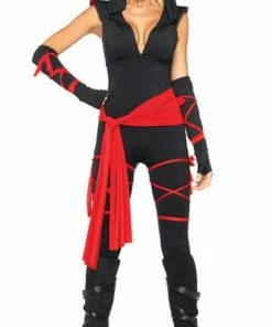 Shop3082097 Store Couple Halloween Costume Halloween Black Ninja Cosplay Clothing For Men And Women Couples File Carnival Masquerade Bar Mounted Samurai Clothing