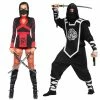 Allstars Halloween Couple Cosplay Costume Ninja Girl Boy Adult Clothes Party Lovers Warrior Clothes Stage Club DS Dress Ninja Clothing