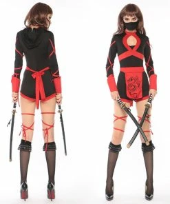 Allstars Halloween Couple Cosplay Costume Ninja Girl Boy Adult Clothes Party Lovers Warrior Clothes Stage Club DS Dress Ninja Clothing