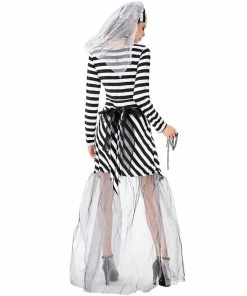 The American Store Halloween Evil Graveyard Ghost Couple Groom Corpse Bride Horror Wedding Dress Zombie Bride Dress Up Cosplay Costume Party Suppli