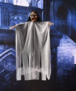 Poetic -Lifestyle Store Halloween Hang Ghost Resin Electric Skull Bar Door Welcome Halloween Ghost Voice Skeleton Prop Decoration Halloween Supply 12 Poetic -Lifestyle Store Halloween Hang Ghost Resin Electric Skull Bar Door Welcome Halloween Ghost Voice Skeleton Prop Decoration Halloween Supply