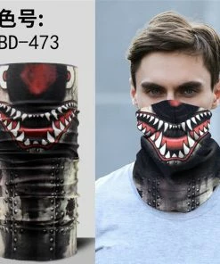 Techxingqiu Store Halloween Horror Skull Mask Party Festive Supply Easter Scary Mask Magic Headscarf Men Women Headband Children O Ring Scarf H8 Halloween Mask