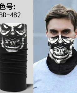 Techxingqiu Store Halloween Horror Skull Mask Party Festive Supply Easter Scary Mask Magic Headscarf Men Women Headband Children O Ring Scarf H8 Halloween Mask