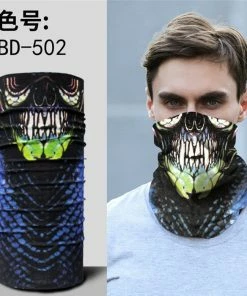 Techxingqiu Store Halloween Horror Skull Mask Party Festive Supply Easter Scary Mask Magic Headscarf Men Women Headband Children O Ring Scarf H8 Halloween Mask