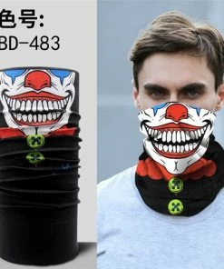 Techxingqiu Store Halloween Horror Skull Mask Party Festive Supply Easter Scary Mask Magic Headscarf Men Women Headband Children O Ring Scarf H8 Halloween Mask