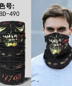 Techxingqiu Store Halloween Horror Skull Mask Party Festive Supply Easter Scary Mask Magic Headscarf Men Women Headband Children O Ring Scarf H8 Halloween Mask