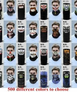 Techxingqiu Store Halloween Horror Skull Mask Party Festive Supply Easter Scary Mask Magic Headscarf Men Women Headband Children O Ring Scarf H8 Halloween Mask