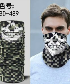 Techxingqiu Store Halloween Horror Skull Mask Party Festive Supply Easter Scary Mask Magic Headscarf Men Women Headband Children O Ring Scarf H8 Halloween Mask