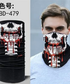 Techxingqiu Store Halloween Horror Skull Mask Party Festive Supply Easter Scary Mask Magic Headscarf Men Women Headband Children O Ring Scarf H8 Halloween Mask