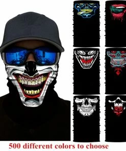 Techxingqiu Store Halloween Horror Skull Mask Party Festive Supply Easter Scary Mask Magic Headscarf Men Women Headband Children O Ring Scarf H8 Halloween Mask