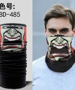 Techxingqiu Store Halloween Horror Skull Mask Party Festive Supply Easter Scary Mask Magic Headscarf Men Women Headband Children O Ring Scarf H8 Halloween Mask