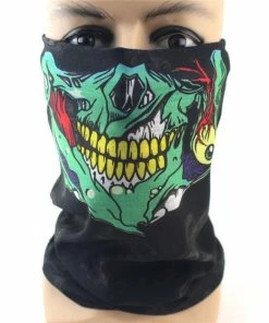 Techxingqiu Store Halloween Horror Skull Mask Party Festive Supply Easter Scary Mask Magic Headscarf Men Women Headband Children O Ring Scarf H8 Halloween Mask
