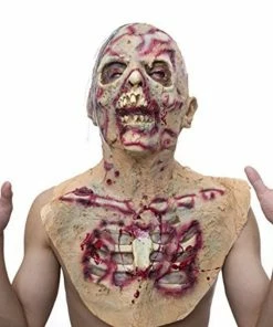 House&Dropshipper Store Halloween Mask Horror Latex Zombie Mask Halloween Dress Up Props Festive Party Supplies Scary Mask Masquerade Masks Maski