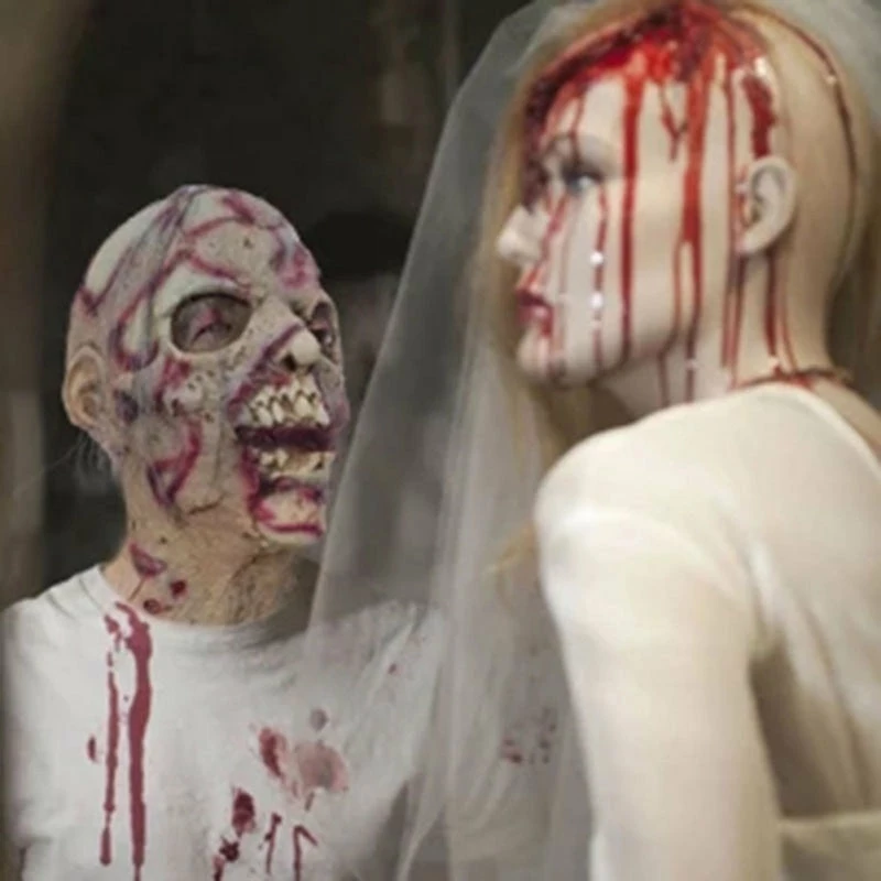 House&Dropshipper Store Halloween Mask Horror Latex Zombie Mask Halloween Dress Up Props Festive Party Supplies Scary Mask Masquerade Masks Maski 6 House&Dropshipper Store Halloween Mask Horror Latex Zombie Mask Halloween Dress Up Props Festive Party Supplies Scary Mask Masquerade Masks Maski