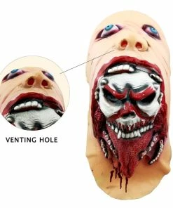 House&Dropshipper Store Halloween Mask Horror Zombie Latex Mask Festive Party Supplies Halloween Dress Up Props Mascaras De Latex Realista Mascarillas