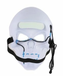 D-Dreaming Store Halloween Mask LED Light Up Party Masks The Purge Election Year Great Funny Masks Festival Cosplay Costume Supplies Glow In Dark