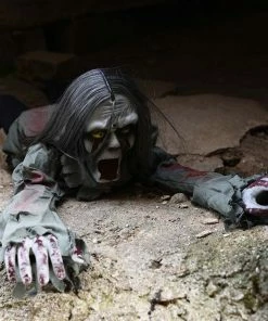 Lovely Kingdom Halloween Prop Halloween Party Decorations Horror Layout Crawling Ghosts Voice Control Toy Electric Eye Glow Crawling Ghost Haunted House Prop