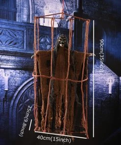 Lovely Kingdom Halloween Prop Halloween Party Decorations Horror Layout Crawling Ghosts Voice Control Toy Electric Eye Glow Crawling Ghost Haunted House Prop