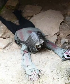 Lovely Kingdom Halloween Prop Halloween Party Decorations Horror Layout Crawling Ghosts Voice Control Toy Electric Eye Glow Crawling Ghost Haunted House Prop