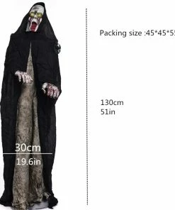 Lovely Kingdom Halloween Prop Halloween Party Decorations Horror Layout Crawling Ghosts Voice Control Toy Electric Eye Glow Crawling Ghost Haunted House Prop