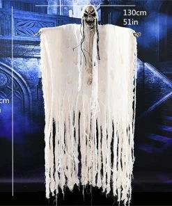 Lovely Kingdom Halloween Prop Halloween Party Decorations Horror Layout Crawling Ghosts Voice Control Toy Electric Eye Glow Crawling Ghost Haunted House Prop