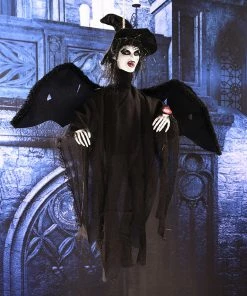 Lovely Kingdom Halloween Prop Halloween Party Decorations Horror Layout Crawling Ghosts Voice Control Toy Electric Eye Glow Crawling Ghost Haunted House Prop