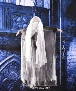 Lovely Kingdom Halloween Prop Halloween Party Decorations Horror Layout Crawling Ghosts Voice Control Toy Electric Eye Glow Crawling Ghost Haunted House Prop