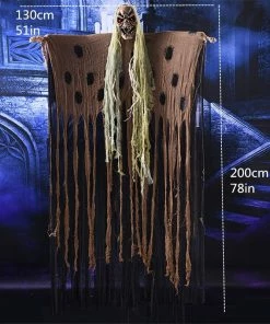 Lovely Kingdom Halloween Prop Halloween Party Decorations Horror Layout Crawling Ghosts Voice Control Toy Electric Eye Glow Crawling Ghost Haunted House Prop