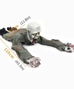 Lovely Kingdom Halloween Prop Halloween Party Decorations Horror Layout Crawling Ghosts Voice Control Toy Electric Eye Glow Crawling Ghost Haunted House Prop