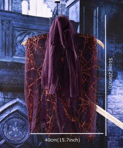 Lovely Kingdom Halloween Prop Halloween Party Decorations Horror Layout Crawling Ghosts Voice Control Toy Electric Eye Glow Crawling Ghost Haunted House Prop