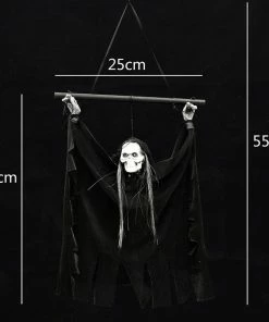 Lovely Kingdom Halloween Prop Halloween Party Decorations Horror Layout Crawling Ghosts Voice Control Toy Electric Eye Glow Crawling Ghost Haunted House Prop