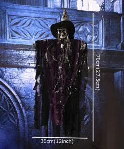 Lovely Kingdom Halloween Prop Halloween Party Decorations Horror Layout Crawling Ghosts Voice Control Toy Electric Eye Glow Crawling Ghost Haunted House Prop