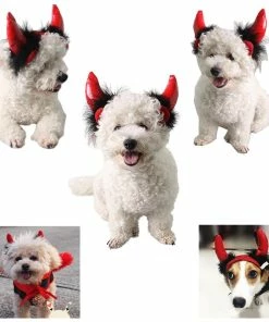 Legendog Designer Store Halloween Pet Costumes Cute Cosplay Vampire Cloak Cape Dog Cap With Cosplay Horns Halloween Pets Accessories