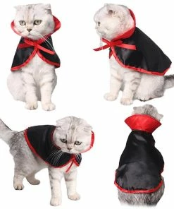 Legendog Designer Store Halloween Pet Costumes Cute Cosplay Vampire Cloak Cape Dog Cap With Cosplay Horns Halloween Pets Accessories