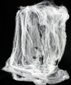 Lavender's Whispering Store Halloween Scary Party Scene Props White Stretchy Cobweb Spider Web Horror Halloween Decoration For Bar Haunted House